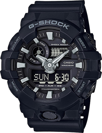 G-SHOCK/VLC DISTRIBUTION Casio G-Shock GA7001B Premier Front Button — Black, 200M Water Resistance 