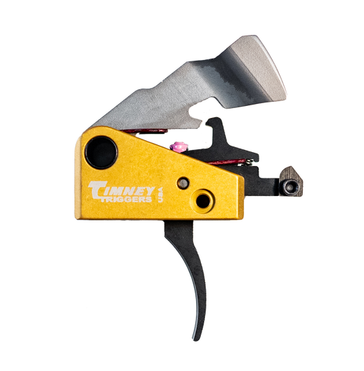 Timney Triggers 691S Featherweight  Single-Stage Curved Trigger with Black/Gold Finish for FN SCAR17