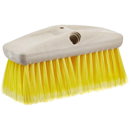  Star brite 8" Soft Bristle Wash Brush - Extend-A-Brush Compatible - Yellow 