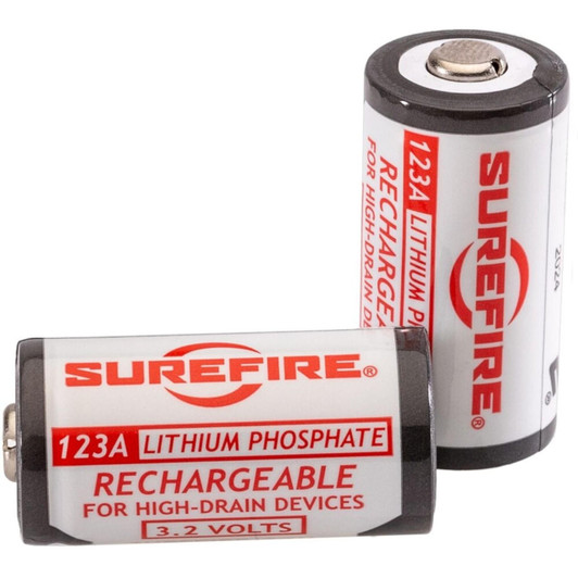 Surefire SureFire 2ct Lfp123 Li-Fe-Ph Rechargeable Cells Carded