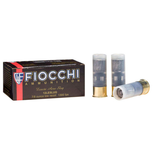 Fiocchi Ammunition Low Recoil Aero Slug - 12 Ga, 2 3/4, 7/8 Oz, 1300 Fps, Slug, 10/bx