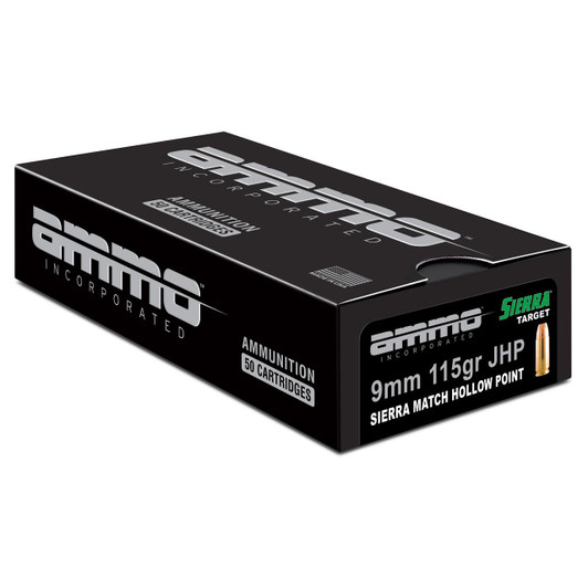Ammo Inc Match 9mm 115gr Jhp 50/1000