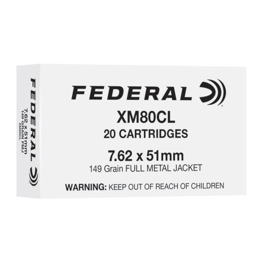 Federal Fed Xm80cl 7.62x51 Nato 149gr 20/500 