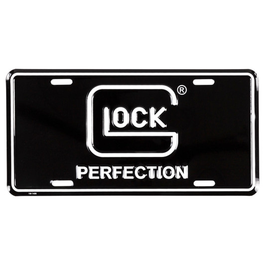  Glock Oem Perf License Plate Blk/wht 