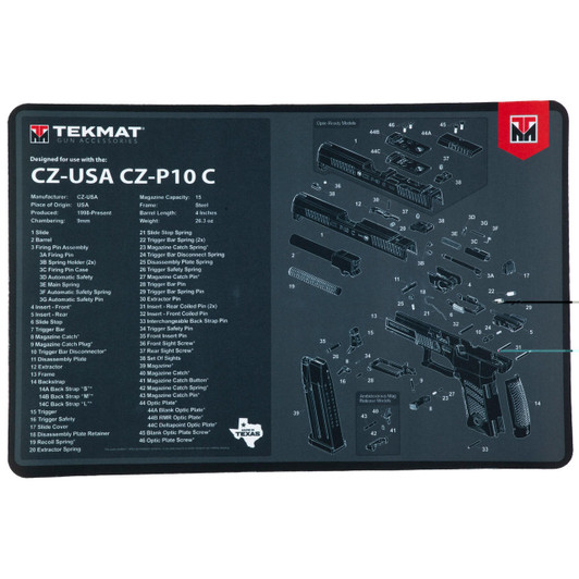TekMat Tekmat Pstl Mat For Cz P10c Blk 