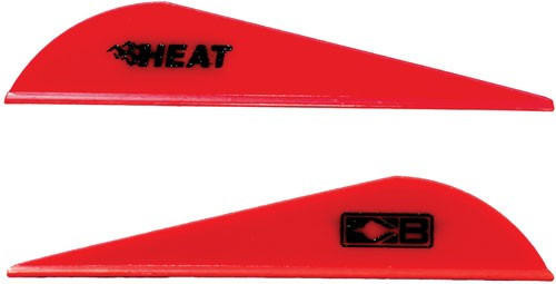  Bohning Heat Vane 2.5" - Solid Red 36pk 