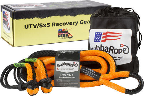  Bubba Rope Utv Recovery Set - Orange Eyes W/2 Gator Shackles 