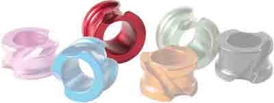  Hot Shot Archery Red Accu-peep - 3/16" Medium W/angular Grooves 