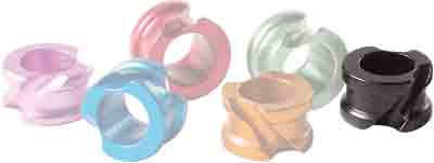  Hot Shot Archery Blk Accu-peep - 1/4" Large W/angular Grooves< 