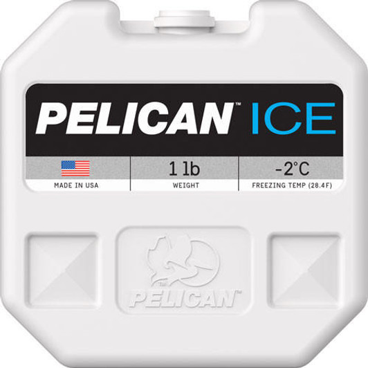  Pelican 1ib Ice Pack White - Reusable 