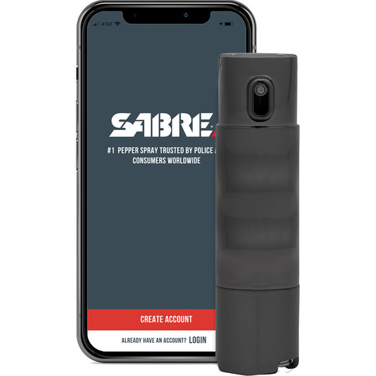  Sabre Red Smart Bluetooth Pepper Spray Black 