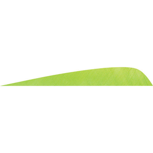  Gateway Parabolic Feathers Chartreuse 4 In. Rw 50 Pk. 