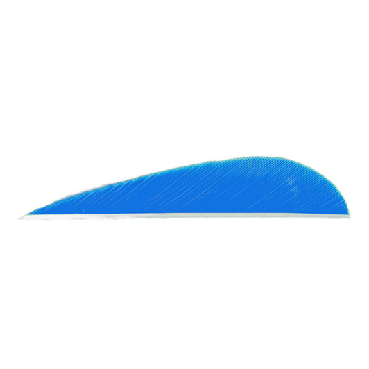  Trueflight Parabolic Feathers Blue 3 In. Lw 100 Pk. 