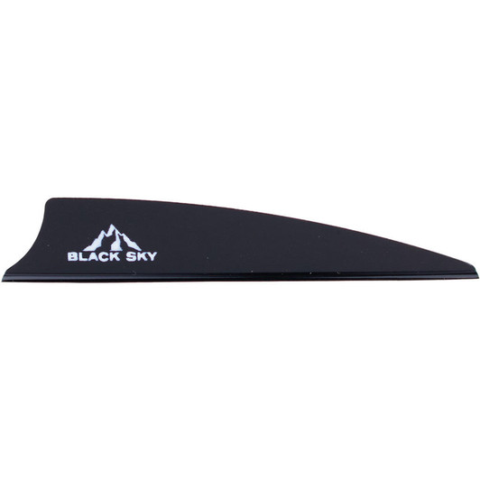  Bohning Black Sky Vane 3 In. Shield Cut Black 100 Pk. 