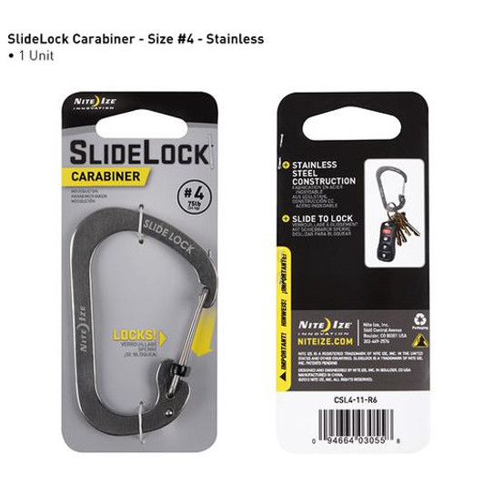 Nite-ize Carabiner Slidelock Steel #4 