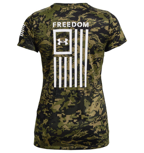Under Armour Women's UA Freedom Tech Camo Short Sleeve 