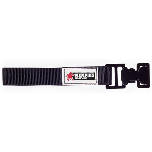Mcr Safety Glove Black Metal Clip, Black Strap 