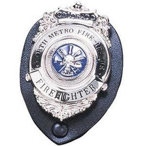 Strong Leather Company Clip-on Badge Holder Shield 