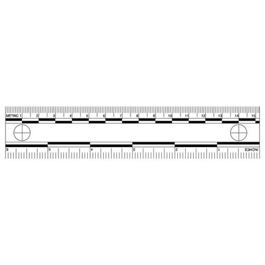 Sirchie White Photo Evidence Scales (6'') 