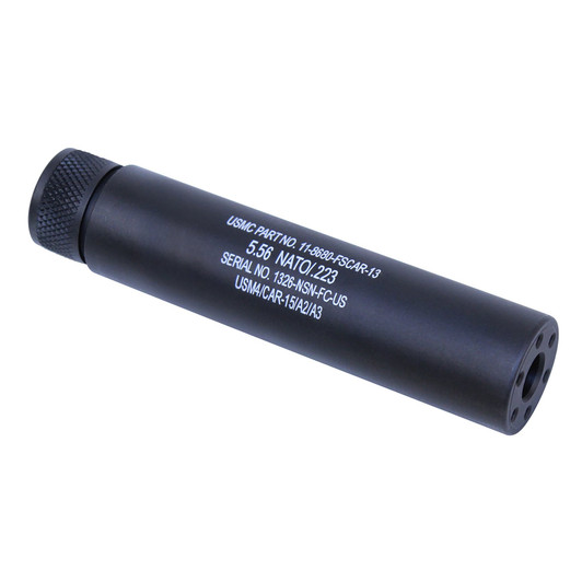 Guntec Ar15 Fake Suppressor - 5.5" 1/2x28 Threads Black