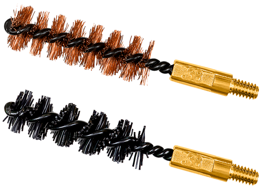 Otis Bore Brush .38 Cal 2-pk - 1-nylon 1-bronze 8-32 Thread