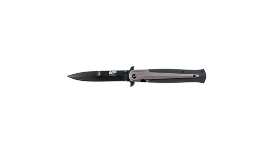 S&w Knife M&p Dagger 4" Blade - Black/fde W/ Pocket Clip