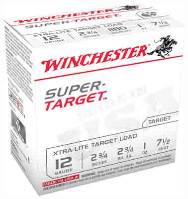 Winchester Super Target 12ga - 1180fps 1oz #7.5 250rd Case Lt