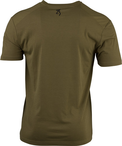 Browning Ss Perf Camp Shirt - Whitetail Logo Green X-large*