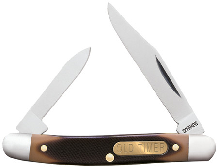 Old Timer Knife Minuteman - 2-blade 2" Stainless Delrin