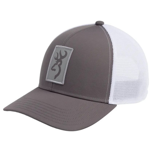 Browning Cap Beacon Logo - Gray W/rectangle Patch Adj