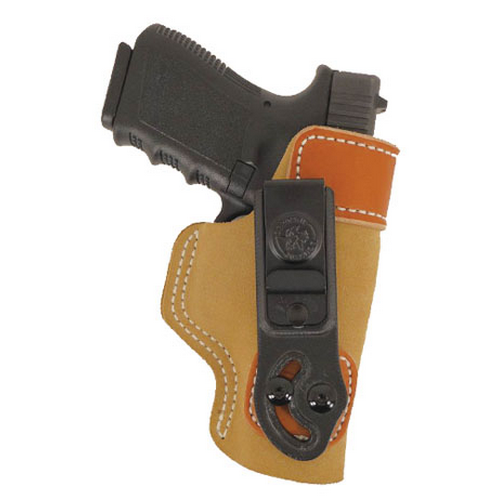 Desantis Soft Tuck Holster Iwb - Rh Leather 1911 4.25-5" Naturl