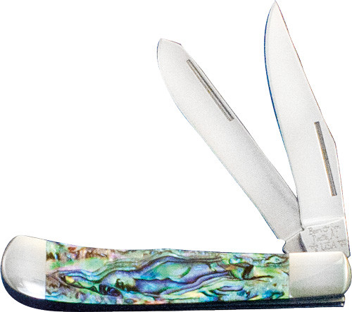 Bear & Son Abalone Trapper - 2.25" Lockback Ss/abalone Hndl