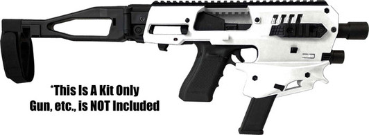 Caa Mck Micro Conversn Kit Gen - 2 For Glock 9/40 W/brace White