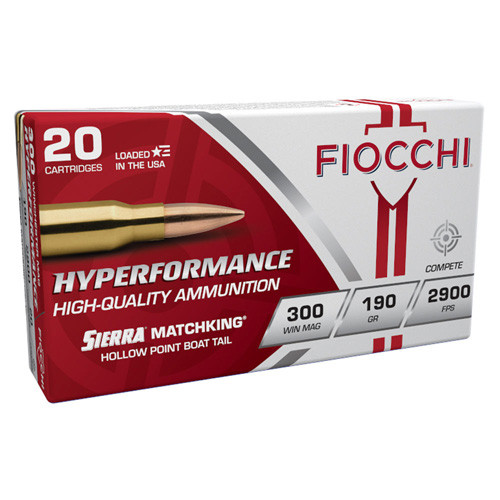Fiocchi 300 Win Mag 190gr Hpbt - 20rd 10bx/cs