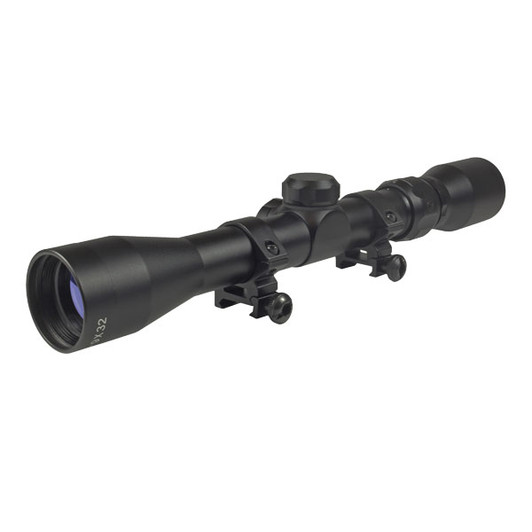 Truglo Scope Buckline 4x32mm - Duplex Black W/weaver Rings
