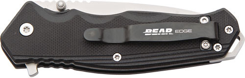 Bear Edge G10 Sideliner 3.38" - W/clip Black Handle!