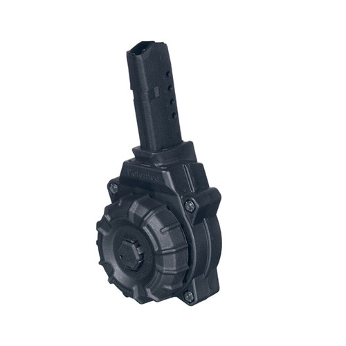 Pro Mag Magazine For Glock 43 - 9mm 30rd Drum Black Polymer