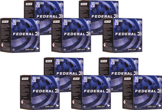 Federal Game Load 20ga 2.75" - 7/8oz 1210fps #7.5 Case Lot