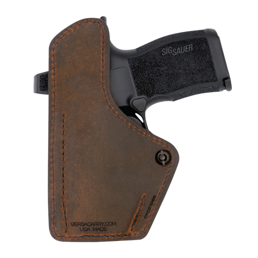 Versacarry Compound Custom Iwb - Holster Poly Sf Hellcat Brown