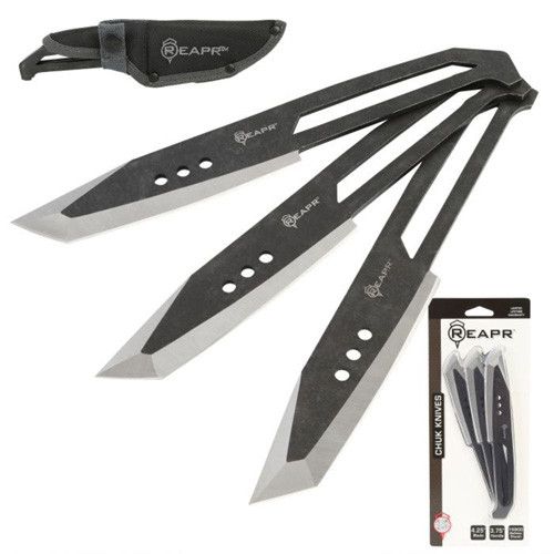 Reapr 3-piece Chuk Knives Set - W/belt Holster 4.25"