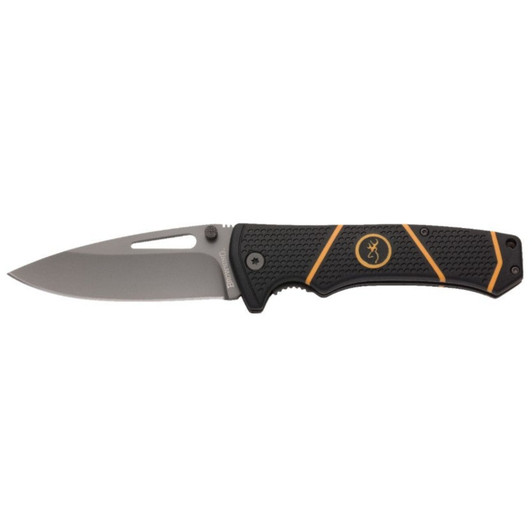 Browning Knife Long Haul - Fldg 4.5" Blade Blk/yllw Poly<