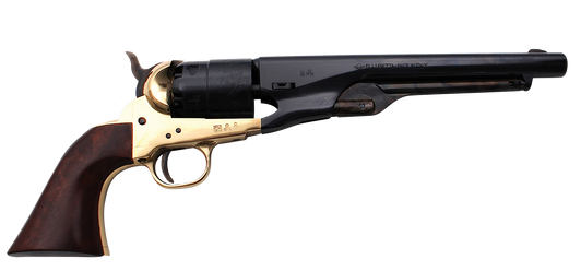 Traditions Bp Revolver 1860 - Colt Army .44 Cal 8" Brass/wal