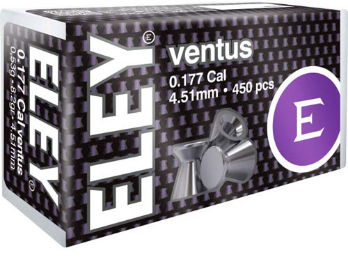 Eley Ventus Pellets .177 - 4.51mm 8.2 Grains 450-pack