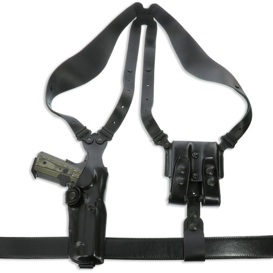 Galco Vertical Shoulder System - 4.0 Ambi Leathr Beretta 92 Bl<