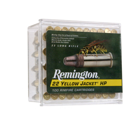 Remington 22 Lr Yellow Jacket - 33gr Tc Lead-hp 100rd 50bx/cs