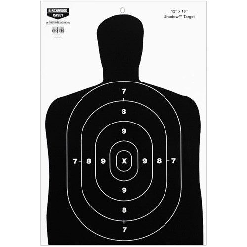 B/c Target Eze-scorer 12"x18" - Bc27 Silhouette 10 Targets