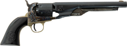 Traditions Bp Revolver Marshal - .36 Cal 8" Cc/pvc Marshal Logo