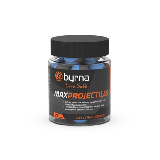 Byrna Max Projectiles 25 Count - Tub .68 Cal