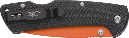 Browning Knife Backcountry - Folder 3" D2 Blade Black/org!