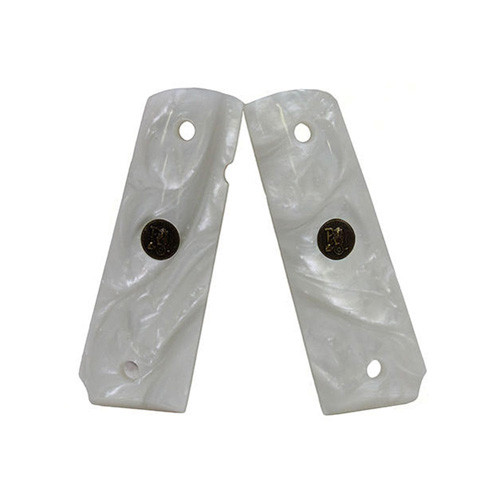 Pachmayr Grips 1911 Full Size - White Pearl Smooth